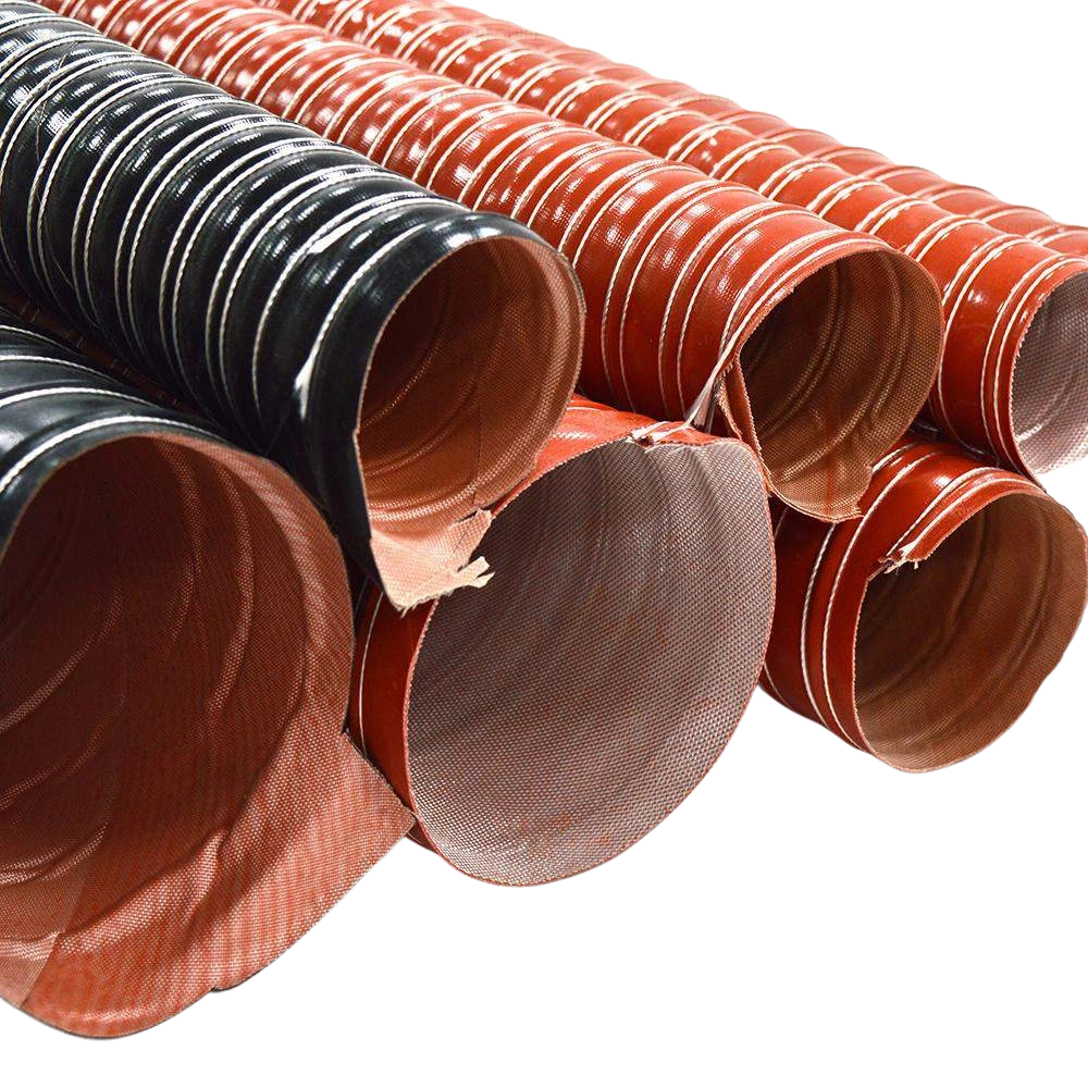 High temperature silicone coated glass fiber duct for industrial HVAC systems in Saudi Arabia
